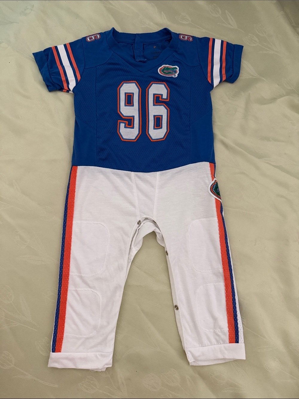 Fast Asleep Kids 18M Florida Gators Blue Infant Jersey Romper